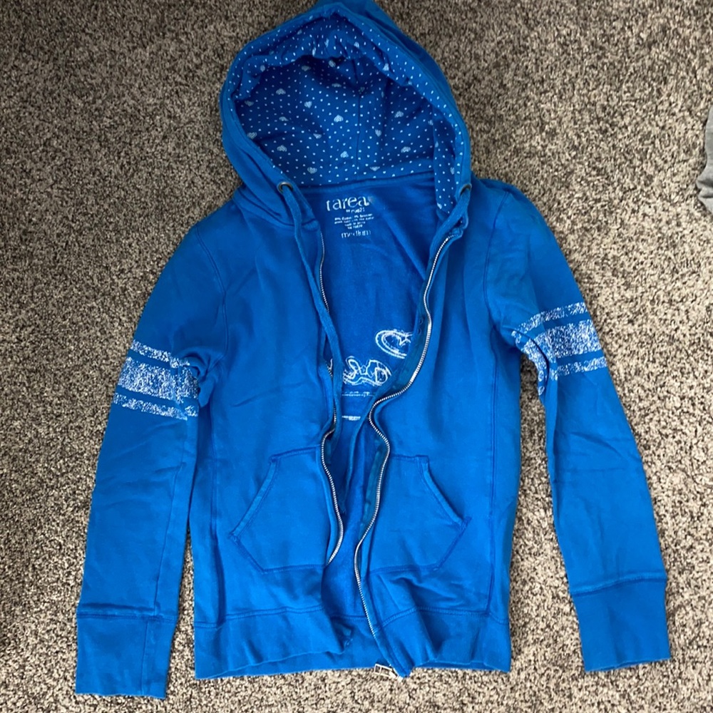 Rue 21 blue love jacket medium